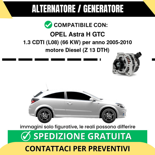 Alternatore opel astra gtc - astra,