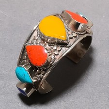 Bracciale regolabile corallo