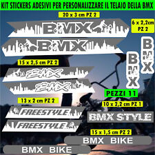 L105 Kit adesivi TELAIO BMX universali coprigraffi free style sport race Bmx Bik