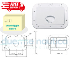 Portello a filo bianco 275x375 mm SPORTELLO ISPEZIONE BARCA GOMMONE