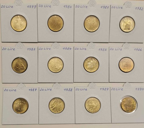 Vaticano lire moneta corso - vaticano, 20