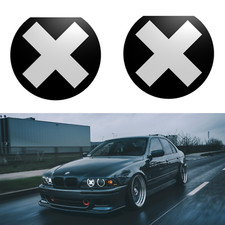 BMW Serie 5 (E39) 2 Pezzi Decorazioni Fari Stile Croce Copri Mods Tuning