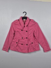 Giacca trench doppiopetto rosa