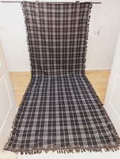 Coperta lunga in pile nera e grigia XXX #65 (53,5 pollici L x 137 pollici L)