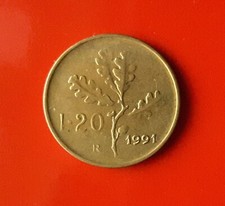 20 LIRE 1990 ERRORE - SENZA FIRMA AL DRITTO [B513]