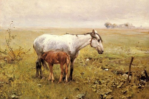 Arte dipinto olio animali - dipinto,