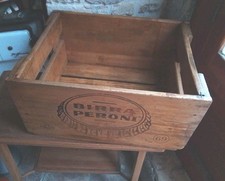 Cassetta birra peroni legno - peroni, in