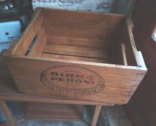 Cassetta birra peroni - peroni, legno