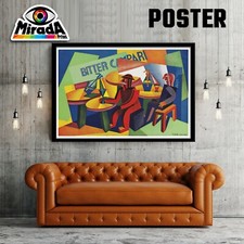 POSTER VINTAGE BITTER CAMPARI SELZ FORTUNATO DEPERO 1926 FUTURISMO TOP QUALITY