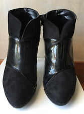 Stivaletto a tronchetto marca Onde Piane da donna n. 38 scamosciato e vernice