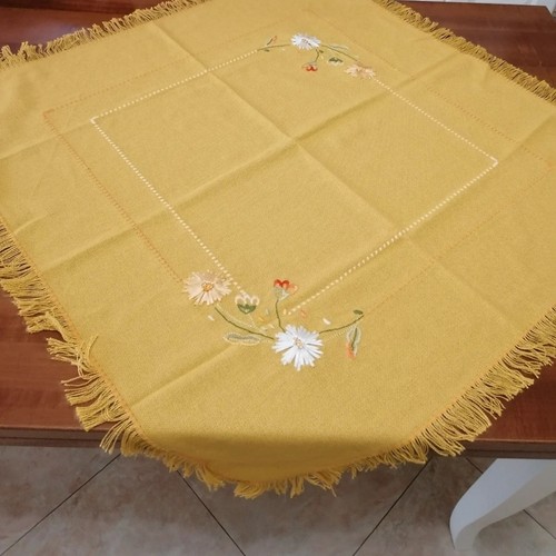 Runner quadrato ricamato - , a