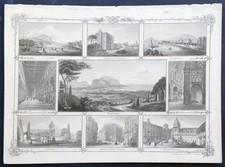 Stampa antica acciaio 1856