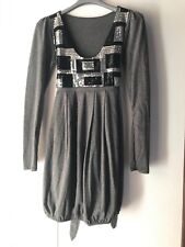 Abito stile impero in maglia con corpetto paillettes