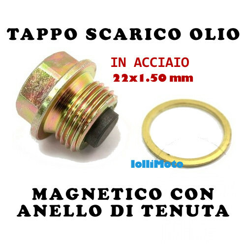 Tappo scarico olio magnetico - tappo,