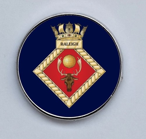Hms raleigh royal navy - raleigh, lapel
