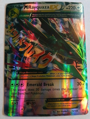 Carta pokémon rayquaza del - ex,