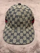 Gucci Monogram Cap Beige Blu