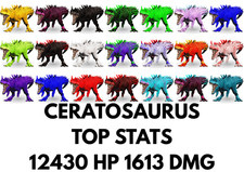 Ceratosaurus 1613 DMG TOP STATS Clone Ark Survival Ascese Ufficiale PVE