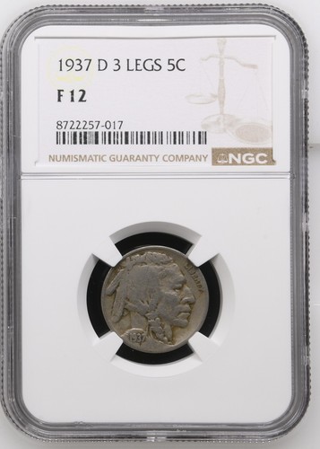 1937 gambe bufalo nichel - 1937-d,