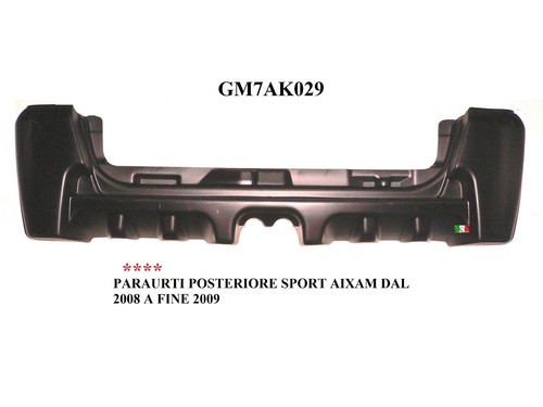 Paraurti posteriore sport - posteriore,