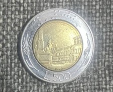 Ultra Rara Moneta 500 Lire Errore Di Conio 1990