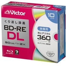 Victor Blu-ray 50 GB VBE260NP10J2 disco stampabile confezione da 10