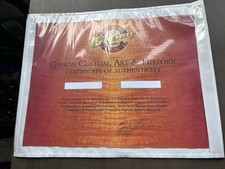 Gibson Custom Shop Certificate