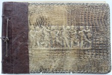 album cartoline fotografico pelle cuoio vintage liberty arte fotografia epoca