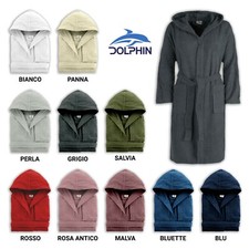 Accappatoio spugna 450gr 100% cotone morbidissimo unisex con cappuccio MIRO/EVAN