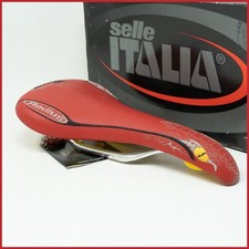 NOS SELLE ITALIA RAGGIO SERPENTE ROSSO SELLA VINTAGE STRADA CORSA BICI VECCHIA