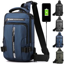 Borsa Uomo Zaino Porta Tablet / iPad Monospalla Zainetto borsello a Tracolla Z20