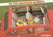 Brochure depliant citroen 2cv - brochure,