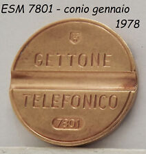 1978 GETTONE TELEFONICO ESM 7801 in gettoni da telefono di raro medaglia token @