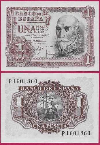 Spagna peseta 1953 unc - 1,