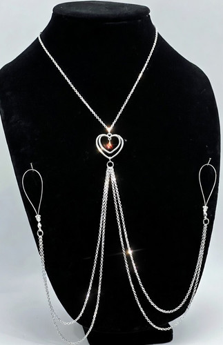 Collana anello capezzolo - collana,