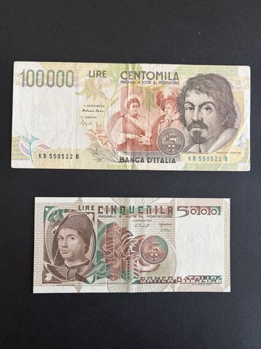 Banconote italiane 5000 - banconote, lire