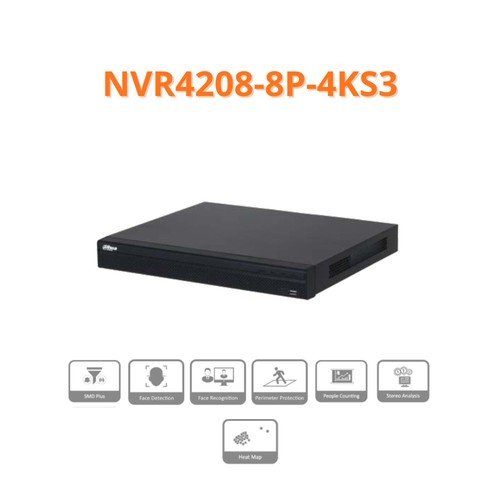 Dahua registratore 12mp - 12mp, ip