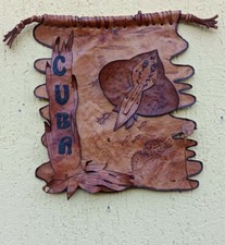 Quadro  in vero cuoio lavorato