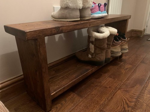Panca portascarpe legno - 1,