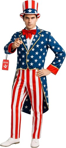 Costume morph zio sam - zio, adulto