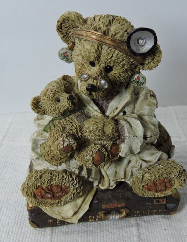 Statuina dottore orso seduto - statuina,