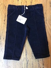 PANTALONE BLU IN VELLUTO DELLA