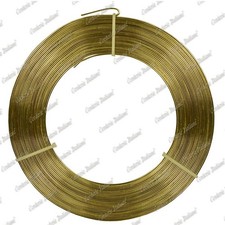 Filo alluminio piatto oro, 5 x