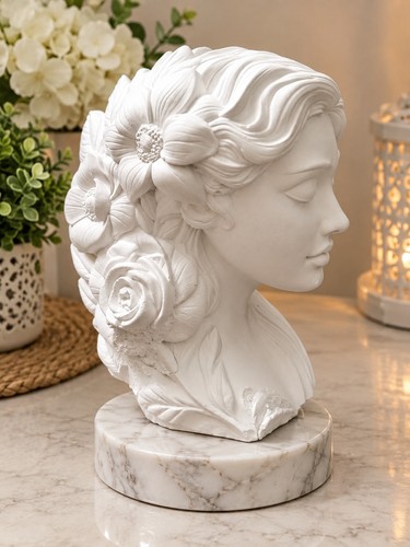 Scultura gesso ceramico dea - ceramico,