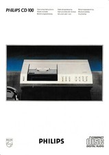Manuale di istruzioni - Operating Instructions for Philips CD 100 
