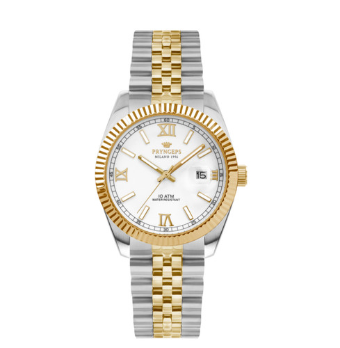 Orologio acciaio dorato - orologio,