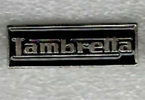 Lambretta pin badge black - black, and