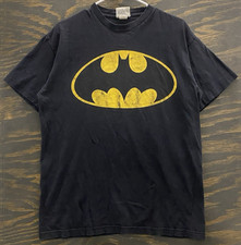 T-shirt Batman vintage 1997 uomo grande nera DC Comics made in USA grafica sbiadita