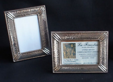 Nº 2 CORNICI PORTAFOTO IN ARGENTO 925 PUNZONATO PER FOTO 6x9cm.