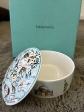 Tiffany & Co Priceline Bowl World Map Vintage